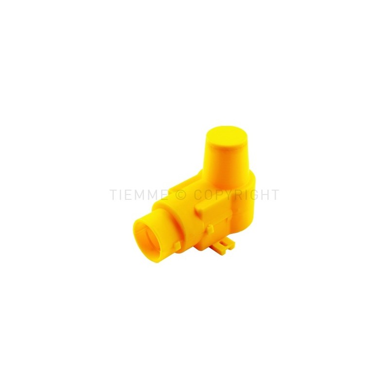BOX IN PLASTICA RACCORDO FLANGIA H52 A PRESS TUBO AL - PEX GAS ART 2656 GIALLO - 1494G TIEMME 1590124 1