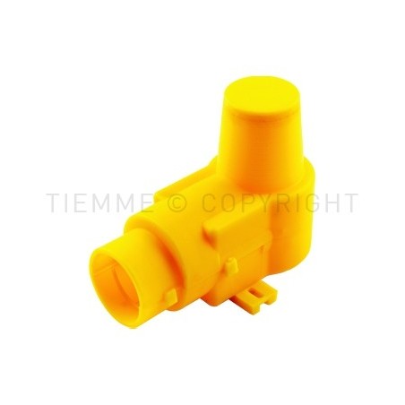 BOX IN PLASTICA RACCORDO FLANGIA H52 A PRESS TUBO AL - PEX GAS ART 2656 GIALLO - 1494G TIEMME 1590124 1