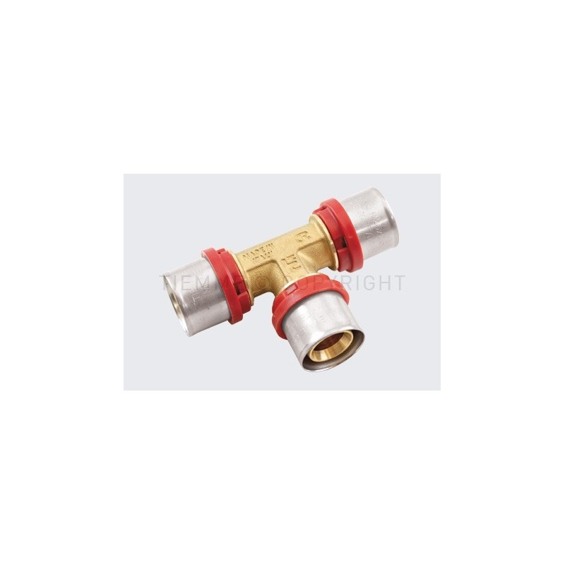 RACCORDO TEE A PRESS TUBO AL - PEX Ø 16 - 16 - 16 - 1657 TIEMME 1650002 1