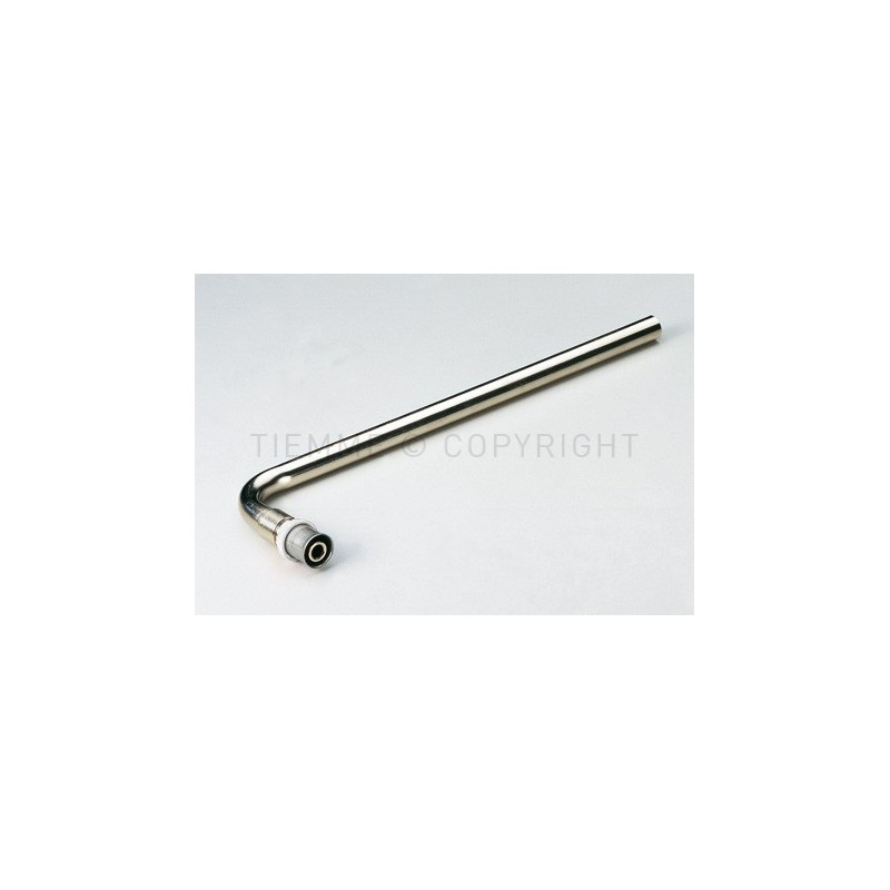 CURVA TERMINALE RADIATORE A PRESS TUBO AL - PEX Ø 16 Ø TUBO CU 14 L 300MM - 1672 TIEMME 1650138 1