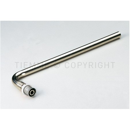CURVA TERMINALE RADIATORE A PRESS TUBO AL - PEX Ø 16 Ø TUBO CU 14 L 300MM - 1672 TIEMME 1650138 1