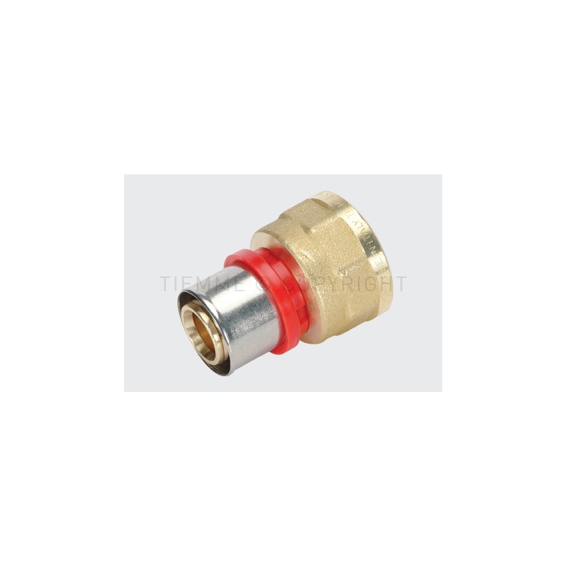RACCORDO DIRITTO F A PRESS TUBO AL - PEX Ø 25 X 3/4" - 1652 TIEMME 1650253 1