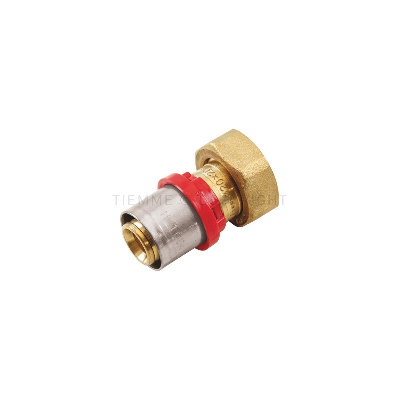 RACCORDO DIRITTO CON GIRELLO A PRESS TUBO AL - PEX Ø 20 SU ATT 1/2"(15) - 1694 TIEMME 1650264 1 RACCORDO DIRITTO CON GIRELLO A PRESS TUBO AL - PEX Ø 20 SU ATT 1/2"(15) - 1694 TIEMME 1650264 1