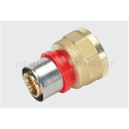 RACCORDO DIRITTO F A PRESS TUBO AL - PEX Ø 25 X 1" - 1652 TIEMME 1650268 1