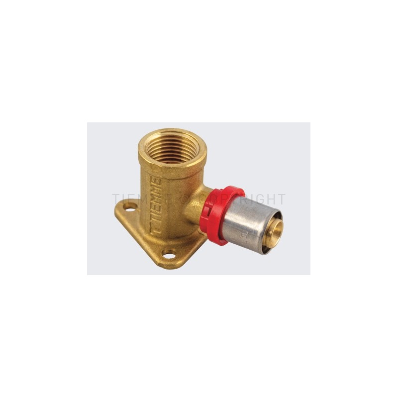RACCORDO FLANGIA H40 A PRESS TUBO AL - PEX Ø 18 X 1/2" - 1656SM TIEMME 1650296 1