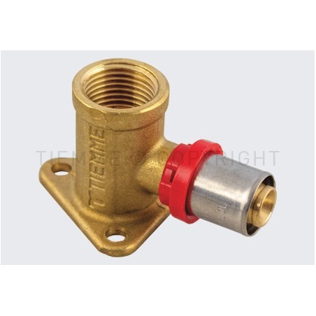 RACCORDO FLANGIA H40 A PRESS TUBO AL - PEX Ø 18 X 1/2" - 1656SM TIEMME 1650296 1