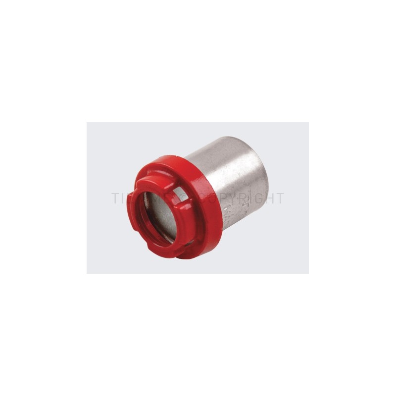 BUSSOLA - GHIERA RACCORDO A PRESS TUBO AL - PEX Ø 14 ROSSA - 1670X TIEMME 1650342 1