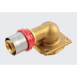 RACCORDO FLANGIA WC A PRESS TUBO AL - PEX Ø 18 X 1/2" - 1662 TIEMME 1650353 1