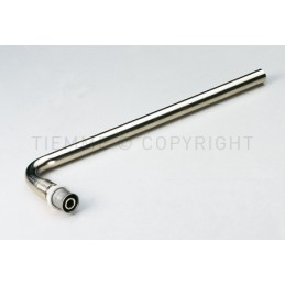 CURVA TERMINALE RADIATORE A PRESS TUBO AL - PEX Ø 18 Ø TUBO CU 15 L 1100MM - 1672 TIEMME 1650366 1