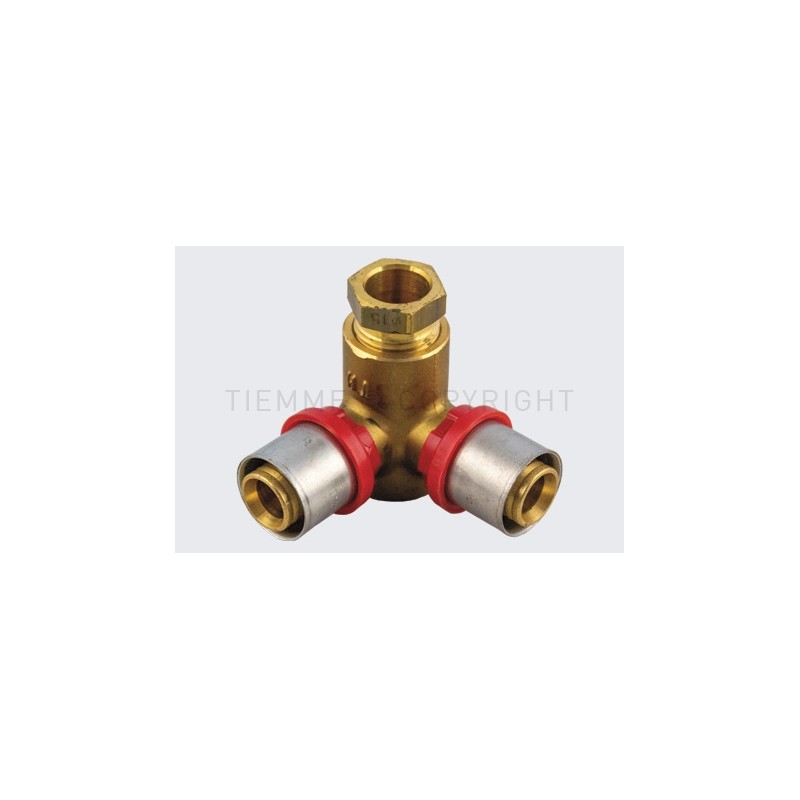 RACCORDO FLANGIA DOPPIA H52 A PRESS/COMPRES TUBO AL - PEX/CU Ø 16 - 15 - 16 - 1676KB TIEMME 1650372 1 RACCORDO FLANGIA DOPPIA H52 A PRESS/COMPRES TUBO AL - PEX/CU Ø 16 - 15 - 16 - 1676KB TIEMME 1650372 1
