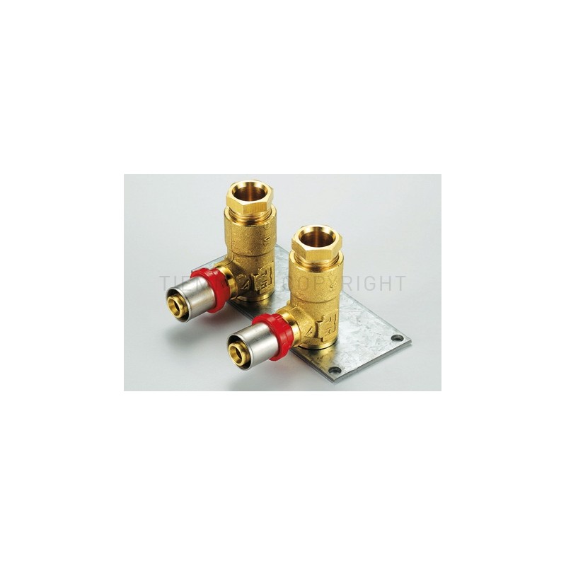 RAC - STAFFA TUBO AL - PEX/CU Ø 16 - 15 INT 35 H65 - 1679KB TIEMME 1650375 1