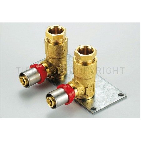 RAC - STAFFA TUBO AL - PEX/CU Ø 16 - 15 INT 38 H53 - 1679KB TIEMME 1650376 1