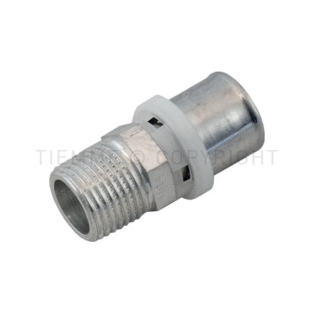 RACCORDO DIRITTO M SN A PRESS TUBO AL - PEX Ø 18 X 1/2" - 1650SN TIEMME 1650395 1