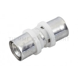 RACCORDO DIRITTO DOPPIO SN A PRESS TUBO AL - PEX Ø 26 - 20 - 1651SN TIEMME 1650445 1