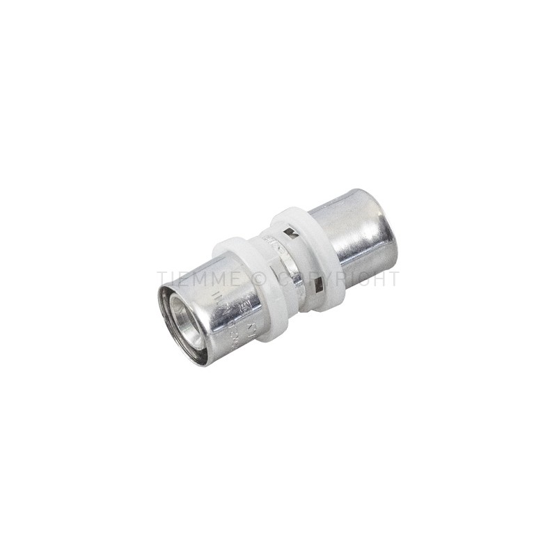 RACCORDO DIRITTO DOPPIO SN A PRESS TUBO AL - PEX Ø 40 - 32 - 1651SN TIEMME 1650453 1