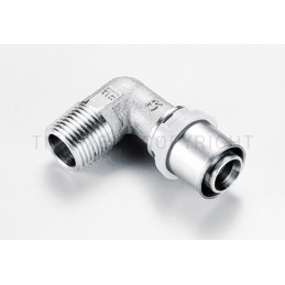 RACCORDO CURVO M SN A PRESS TUBO AL - PEX Ø 40 X 1"1/4 - 1654SN TIEMME 1650516 1