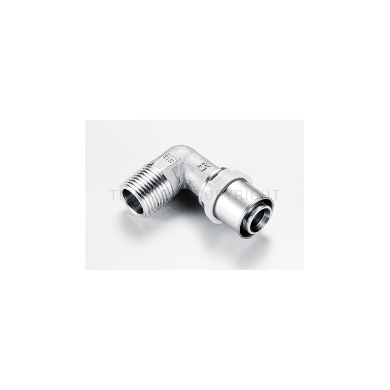 RACCORDO CURVO M SN A PRESS TUBO AL - PEX Ø 40 X 1"1/4 - 1654SN TIEMME 1650516 1