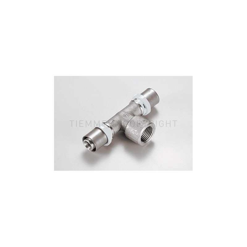 RACCORDO TEE F SN A PRESS TUBO AL - PEX Ø 20X3/4"X20 - 1659SN TIEMME 1650695 1