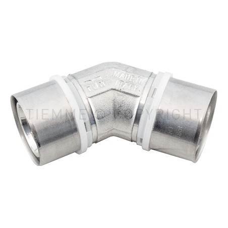 RACCORDO CURVO 45 gradi SN A PRESS TUBO AL - PEX Ø 26 - 26 - 1661SN TIEMME 1650709 1