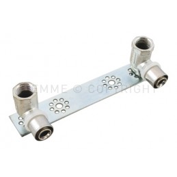 RACCORDO TERMINALI SN - STAFFA A PRESS TUBO AL - PEX Ø 16 X 1/2" INT VARIABILE 100 - 110 - 150 - 1664SN TIEMME 1650723 1