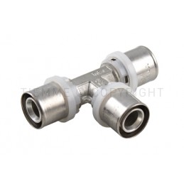 RACCORDO TEE SN A PRESS TUBO AL - PEX Ø 40 - 32 - 40 - 1657SN TIEMME 1650844 1