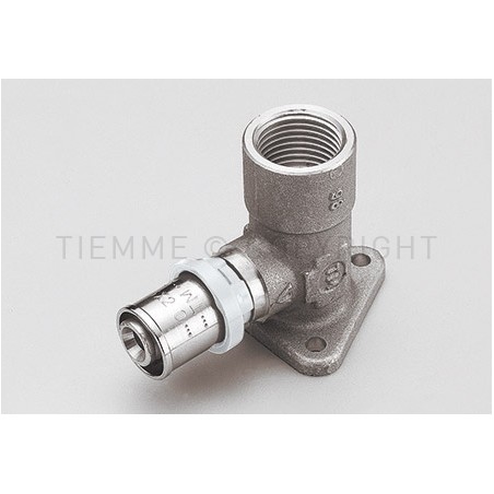 RACCORDO FLANGIA H52 SN A PRESS TUBO AL - PEX Ø 14 X 1/2" - 1656SN TIEMME 1650881 1