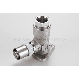 RACCORDO FLANGIA H53 SN A PRESS/COMPRES TUBO AL - PEX/CU Ø 20 - 15 - 1656KBSN TIEMME 1650884 1