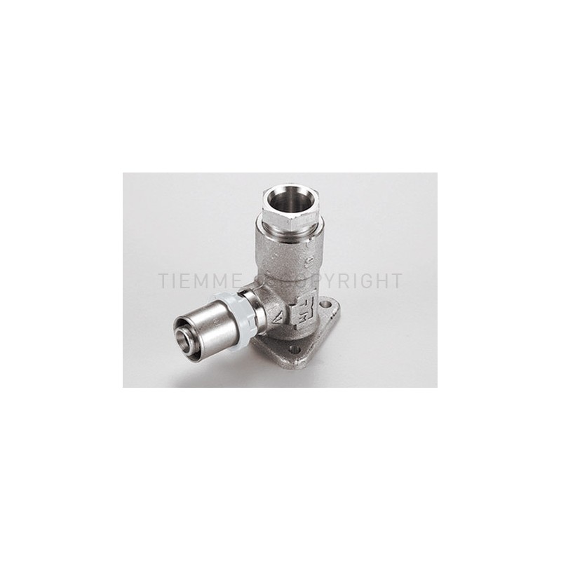 RACCORDO FLANGIA H53 SN A PRESS/COMPRES TUBO AL - PEX/CU Ø 20 - 15 - 1656KBSN TIEMME 1650884 1