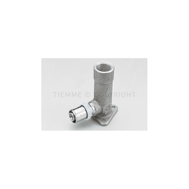RACCORDO FLANGIA H77 SN A PRESS TUBO AL - PEX Ø 14 X 1/2" - 1656XLSN TIEMME 1650887 1