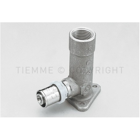 RACCORDO FLANGIA H77 SN A PRESS TUBO AL - PEX Ø 14 X 1/2" - 1656XLSN TIEMME 1650887 1