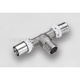 RACCORDO TEE M SN A PRESS TUBO AL - PEX Ø 14X1/2"X14 - 1658SN TIEMME 1650916 1
