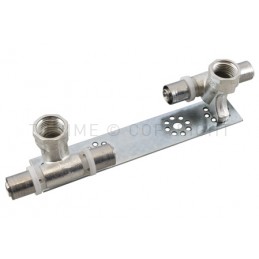 RACCORDO DISASSATI SN - STAFFA A PRESS TUBO AL - PEX Ø 16 X 1/2" INT VARIABILE 100 - 110 - 150 - 1663DISN TIEMME 1650933 1