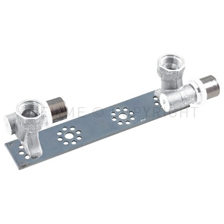 RACCORDO TERMINALE DISASSATI SN - STAFFA A PRESS TUBO AL - PEX Ø 20 X 1/2" INT VARIABILE 72 - 115 - 155 - 1664DISN TIEMME 165093