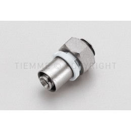 RACCORDO DIRITTO CON GIRELLO SN A PRESS TUBO AL - PEX Ø 14 SU ATT 1/2"(16) - 1668SN TIEMME 1650964 1