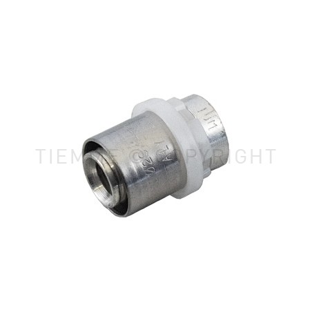 RACCORDO TERMINALE SN A PRESS TUBO AL - PEX Ø 14 - 1677SN TIEMME 1650977 1