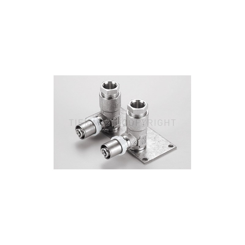 RACCORDO SN - STAFFA TUBO AL - PEX/CU Ø 16 - 15 INT 38 H65 - 1679KBSN TIEMME 1650990 1