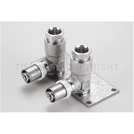 RACCORDO SN - STAFFA TUBO AL - PEX/CU Ø 16 - 15 INT 38 H65 - 1679KBSN TIEMME 1650990 1