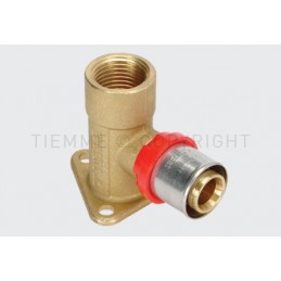 RACCORDO FLANGIA H52 A PRESS TUBO AL - PEX Ø 16 X 1/2" - 1656CE TIEMME 1651021 1