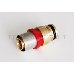 RACCORDO DIRITTO DOPPIO A PRESS/FASTEC TUBO AL - PEX Ø 16 - 22,5 - 1651FS TIEMME 1651039 1