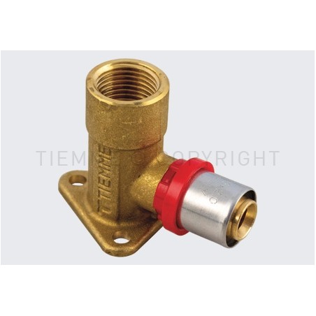 RACCORDO FLANGIA H52 A PRESS TUBO AL - PEX Ø 16 X 3/4" - 1656 TIEMME 1651044 1
