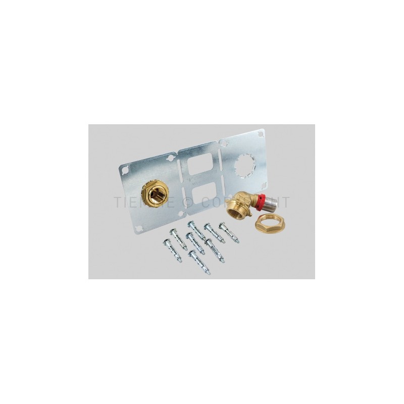 RACCORDO 105 gradi TERMINALI - STAFFA A PRESS TUBO AL - PEX Ø 16 X 1/2" INT 150 - 1664CG TIEMME 1651060 1