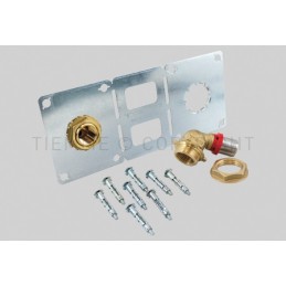 RACCORDO 105 gradi TERMINALI - STAFFA A PRESS TUBO AL - PEX Ø 16 X 1/2" INT 150 - 1664CGXL TIEMME 1651311 1