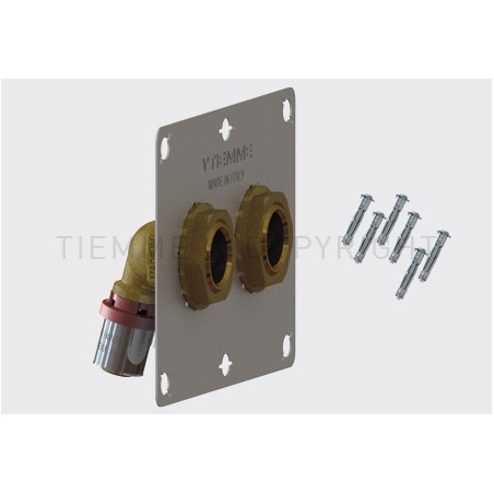 RACCORDO 105 gradi TERMINALI - STAFFA A PRESS TUBO AL - PEX Ø 20 X 1/2" INT 55 - 1664CG55XL TIEMME 1651314 1