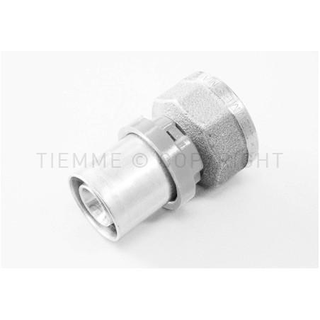 RACCORDO DIRITTO F SN COMPACT A PRESS TUBO AL - PEX Ø 32 X 1" ISO228 - 1652CTSN TIEMME 1660038 1