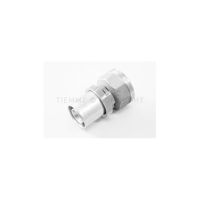 RACCORDO DIRITTO F SN COMPACT A PRESS TUBO AL - PEX Ø 20(2,25) X 1/2" ISO228 - 1652CTSN TIEMME 1660113 1