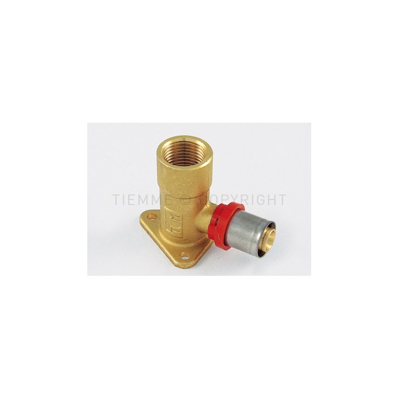 RACCORDO FLANGIA H53 CW602N A PRESS TUBO AL - PEX Ø 18 X 1/2" - 1656DR TIEMME 1670160 1