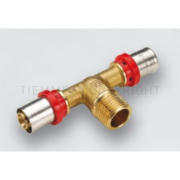 RACCORDO TEE M CW602N A PRESS TUBO AL - PEX Ø 18X3/4"X18 - 1658DR TIEMME 1670197 1
