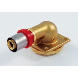 RACCORDO FLANGIA WC CW602N A PRESS TUBO AL - PEX Ø 18 X 1/2" - 1662DR TIEMME 1670202 1