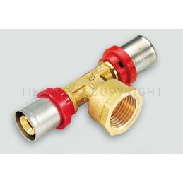 RACCORDO TEE F CW602N A PRESS TUBO AL - PEX Ø 18X3/4"X18 - 1659DR TIEMME 1670206 1