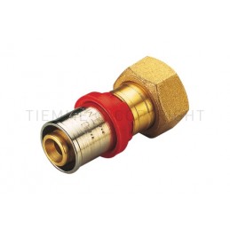 RACCORDO DIRITTO CW602N CON GIRELLO A PRESS TUBO AL - PEX Ø 20 SU ATT 1/2"(16) - 1668DR TIEMME 1670215 1
